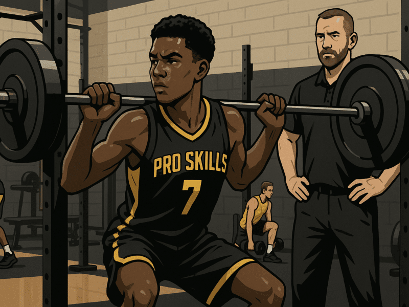 High School Basketball Strength Workout – Barbell Squats